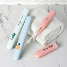 Load image into Gallery viewer, Fashion Flamingo Cactus Print Tooth Toothbrush Box Holder Organizer Storage Cover Case Travel Accessories