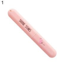 Load image into Gallery viewer, Fashion Flamingo Cactus Print Tooth Toothbrush Box Holder Organizer Storage Cover Case Travel Accessories